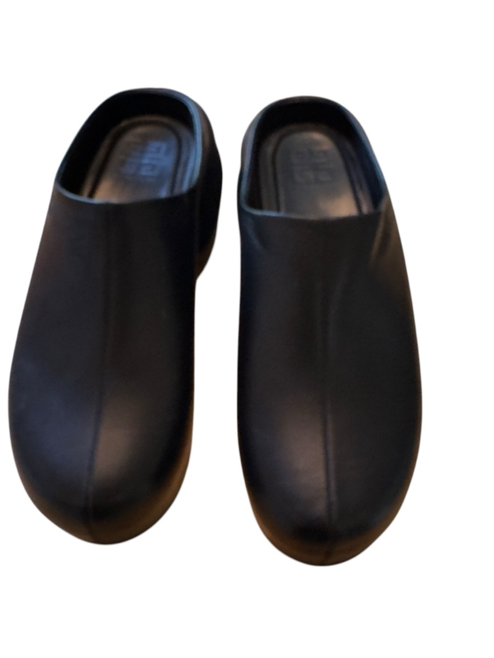 Givenchy Black G Clogs Leather Rubber Mule Slip On Logo SKU 221278M231003 in EUC - Picture 11 of 14
